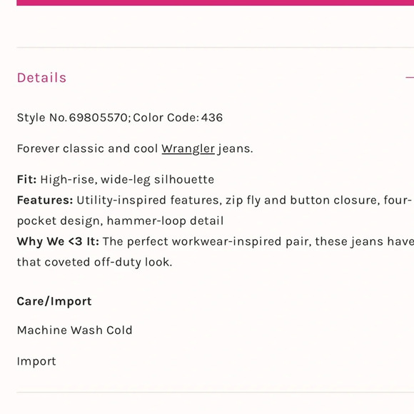 Wrangler Womens Casey Jones Utility Carpenter Barrel 652 High Rise Jean Size 35 - Picture 12 of 16